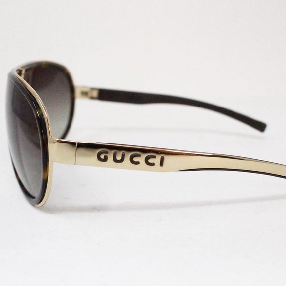 GUCCI #38830 Brown Aviator Sunglasses